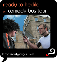 glasgow comedy bus tour ready to heckle