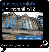 Top Secret Glasgow Bubble Quote showing exterior of building.
Caption: studious exhibits