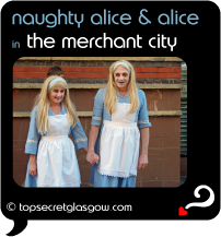 glasgow merchant city festival naughty alice and alice