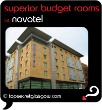 Top Secret Glasgow Quote Bubble showing hotel exterior.
Caption: superior budget rooms