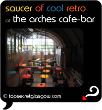 glasgow arches cafe bar  saucers of cool retro